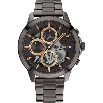 1 - Tommy Hilfiger Henry men's chronograph watch gray 1710479 steel