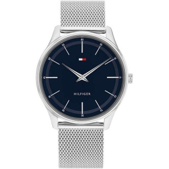 1 - Tommy Hilfiger Adrian man time only watch blue 1710468 steel Milan jersey