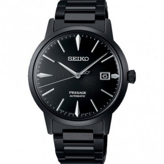 1 - Seiko men's Automatic Cocktail Time Black Velvet SRPJ15J1 steel watch