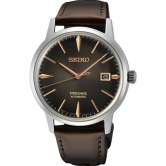 1 - Seiko men's Automatic Cocktail Time The Irish Coffe SRPJ17J1 leather strap watch