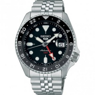 1 - Seiko 5 Sport automatic watch black SSK001K1 GMT SKX series steel