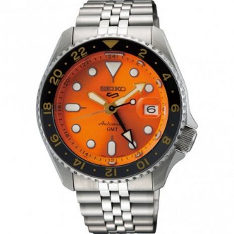 1 - Orologio automatico Seiko 5 Sport arancione SSK005K1 serie GMT SKX Mikan Orange