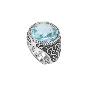 1 - Ellius woman ring Topaz color 925 Silver R1039 / 11 / RV / P