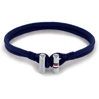 1 - Bracciale uomo Tommy Hilfiger Nylon e cotone blu 2790337