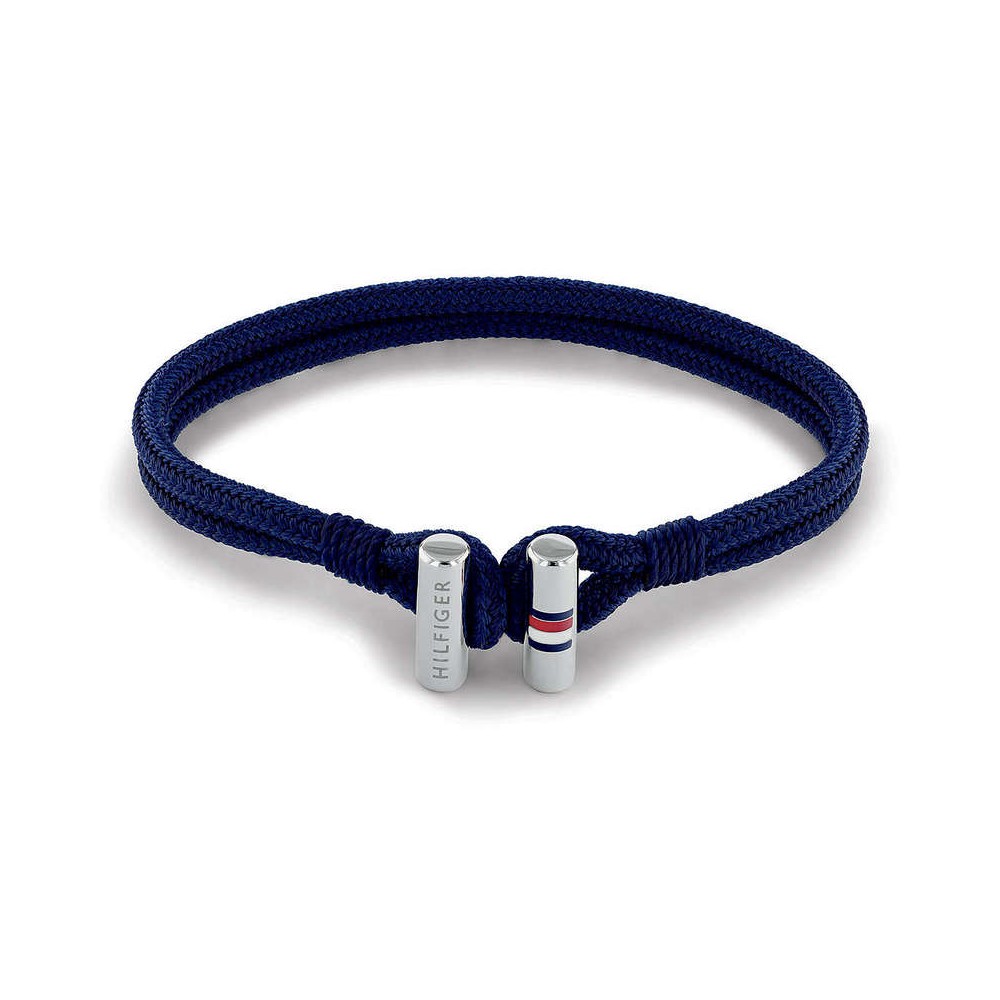 1 - Bracciale uomo Tommy Hilfiger Nylon e cotone blu 2790337