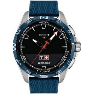 1 - Orologio Tissot T-Touch Connect Solar tessuto blu T121.420.47.051.06