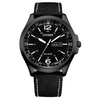 1 - Citizen Military black man time only watch AW0115-11E fabric