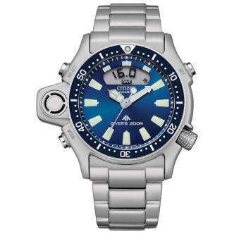 1 - Orologio Citizen Aqualand I Promaster uomo acciaio JP2000-67L fondo blu