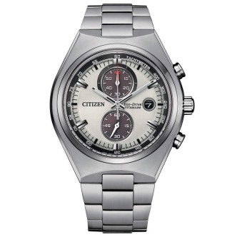 1 - Orologio cronografo Citizen Super Titanio 7090 fondo bianco CA7090-87A