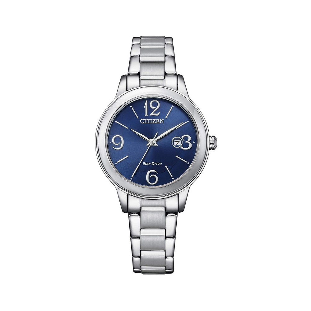 1 - Citizen watch only time woman Lady steel blue background EW2620-86L