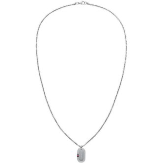 1 - Tommy Hilfiger Minimalist men's necklace bpendente plate 2790384