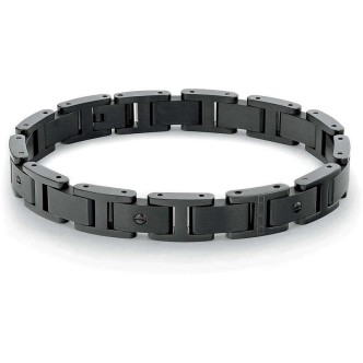 1 - Tommy Hilfiger Screw black steel bracelet for men 2790394