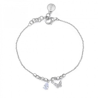 1 - Bracciale Gaia Rosato farfalla e zirconi donna RZGA18 Argento 925