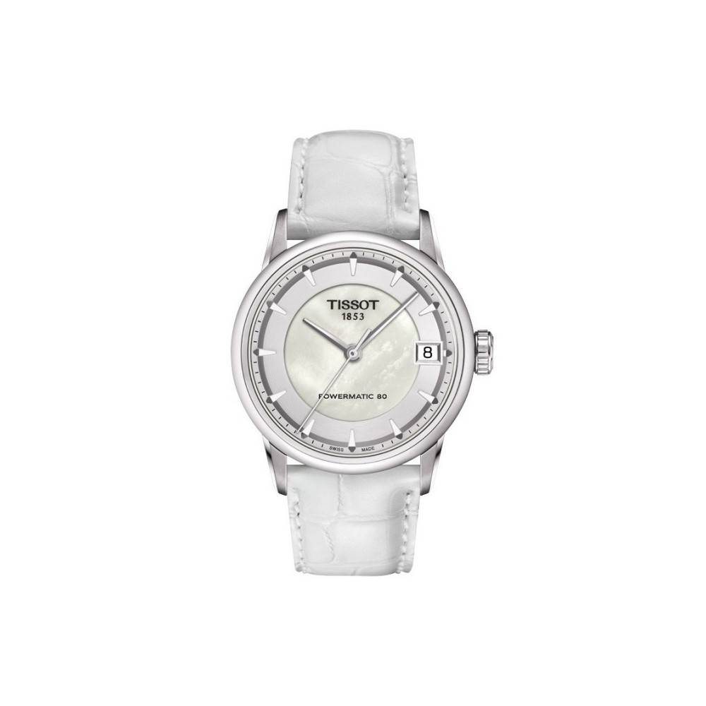 1 - Orologio Tissot Automatico donna analogico cinturino in pelle modello T086.207.16.111.00 Luxury Powermatic 80