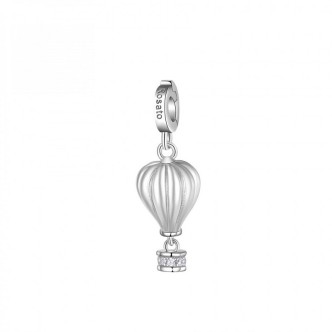 1 - Charm Mongolfiera Rosato donna Argento 925 con zirconi RZ195R