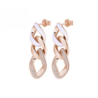 1 - Woman Rosato Eva Earrings Silver 925 rosè with zircons RZEV21