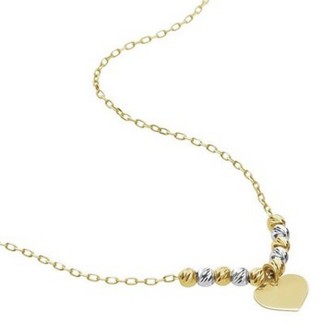 1 - Yellow Gold Heart Necklace Stroili Mon Petit child 1415865