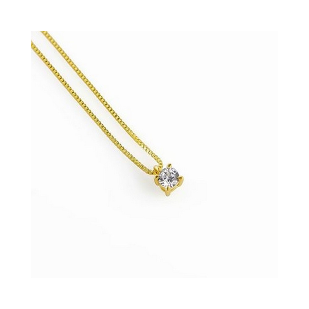 1 - Stroili Claire 1412072 Yellow Gold Point Light Woman Necklace