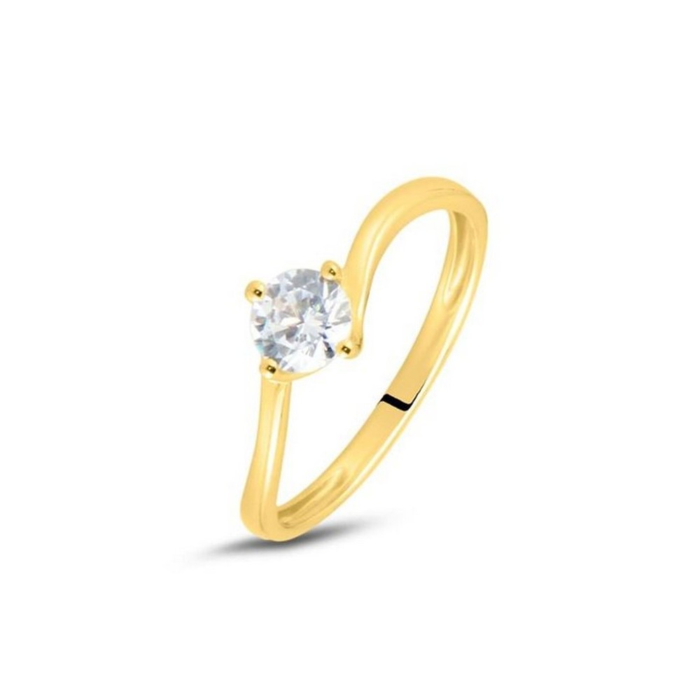 1 - Woman ring zircon Yellow Gold Stroili Claire 1412101