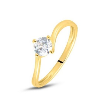 1 - Woman ring zircon Yellow Gold Stroili Claire 1414601