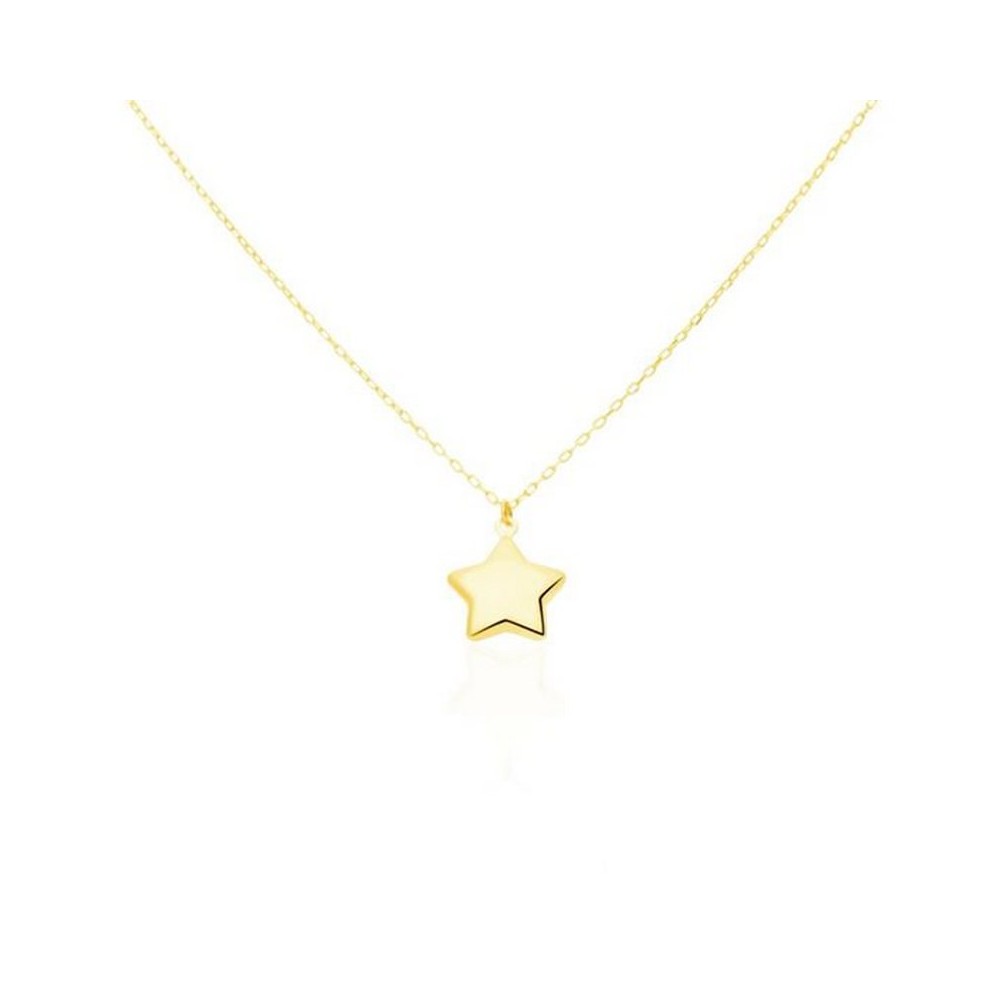 1 - Yellow Gold Star Woman Necklace Stroili 1416817