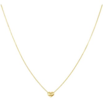 1 - Woman Heart Yellow Gold Necklace Stroili 1416816