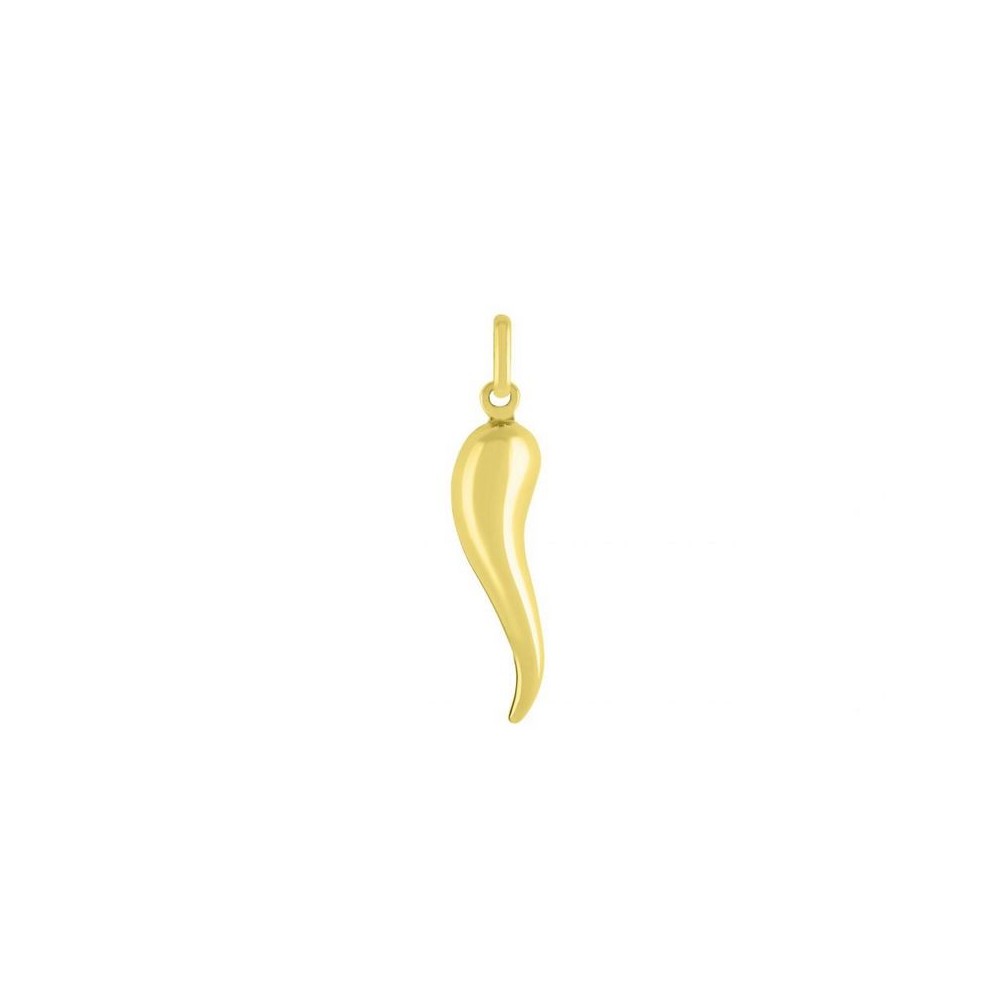 1 - Yellow Gold horn pendant Stroili woman 1410358