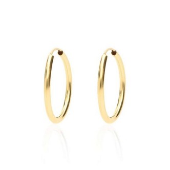 1 - Stroili 1415900 Yellow Gold Women's Circlet Earrings