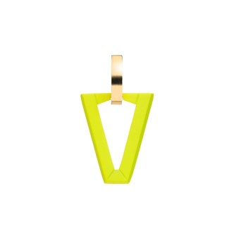 1 - Monorecchino donna Valentina Ferragni UALI FLUO Lime Argento 925 giallo DVF-OR-BA8