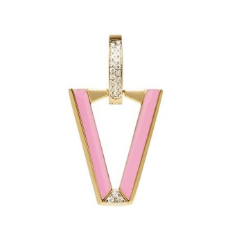 1 - Single earring woman Valentina Ferragni UALI Bubble Gum 925 Silver with zircons DVF-OR-LU9