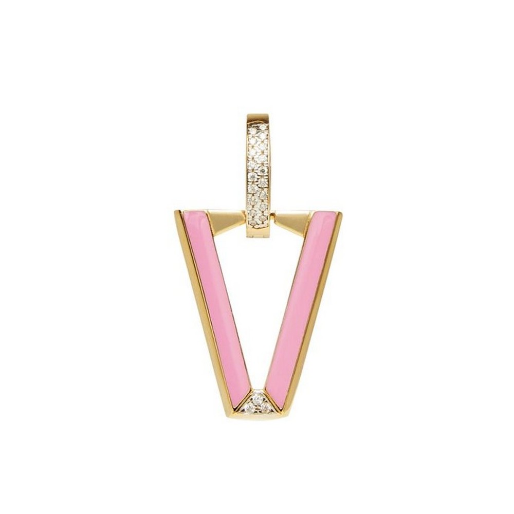 1 - Single earring woman Valentina Ferragni UALI Bubble Gum 925 Silver with zircons DVF-OR-LU9