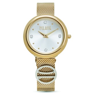 1 - Alviero Martini Antigua woman watch golden crystals 1680359 steel