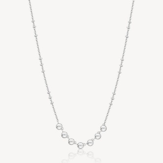 1 - Brosway Symphonia steel woman necklace with white Swarovski BYM133