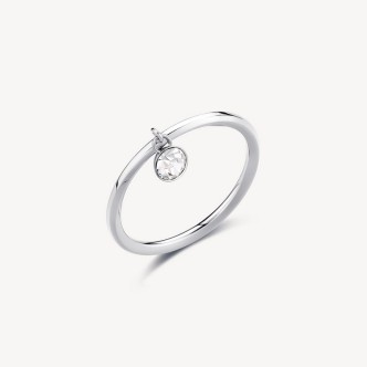 1 - Anello donna Brosway Symphonia acciaio con cristallo BYM143B mis. 14