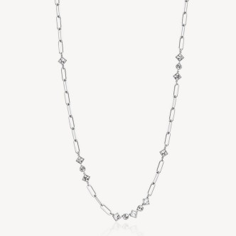 1 - Brosway Emphasis steel woman chain necklace with BEH03 crystals