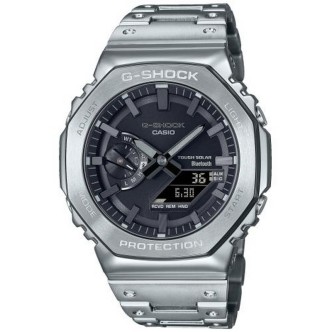 1 - Casio G-Shock solar watch GM-B2100D-1AER gray steel case and bracelet