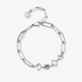 1 - Bracciale a catena donna Brosway Emphasis acciaio con cristalli BEH13