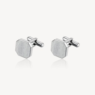 1 - Brosway INK cufflinks man satin steel BIK105