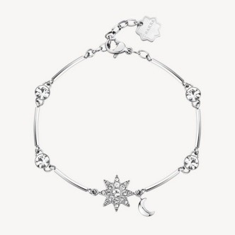 1 - Bracciale donna stella Brosway Chakra BHKB123 acciaio con cristalli