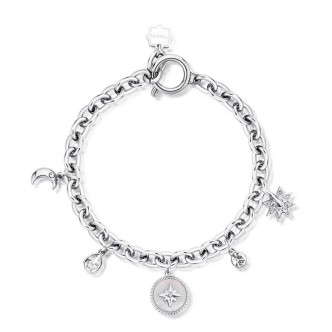 1 - Bracciale donna madreperla Brosway Chakra BHKB127 acciaio con cristalli