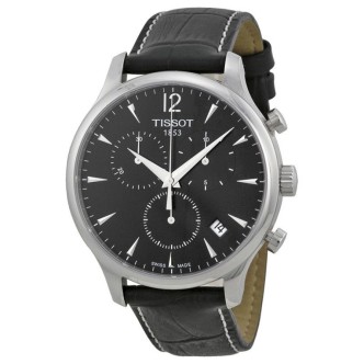 1 - Watch Tissot Chronograph man analogical leather strap model T063.617.16.057.00 Tradition Cronograph