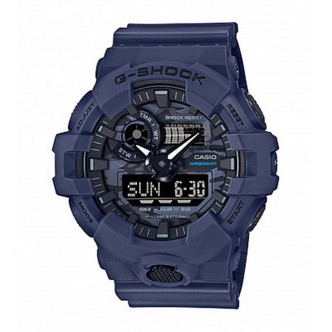 1 - Casio G-Shock watch blue GA-700CA-2AER resin case and bracelet