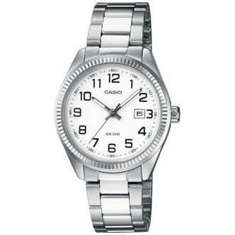 1 - Casio Collection white women's watch in steel LTP-1302PD-7BVEG