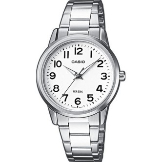 1 - Orologio Casio Collection bianco donna acciaio LTP-1303PD-7BVEG