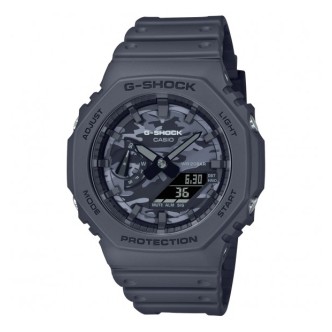 1 - Orologio Casio G-Shock grigio Classic Style GA-2100CA-8AER cassa e cinturino resina