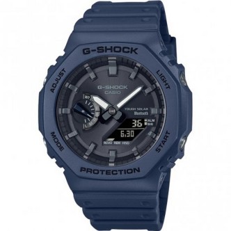 1 - Casio G-Shock blue Classic Style GA-2100-3AER watch case and resin strap