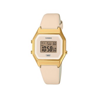 1 - Casio Retro women's digital rose watch LA680WEGL-4EF