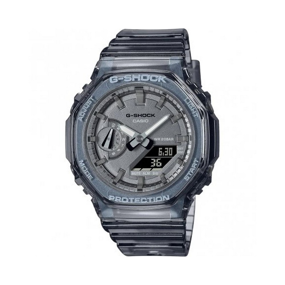 1 - Orologio Casio G-Shock donna trasparente grigio scuro GMA-S2100SK-1AER