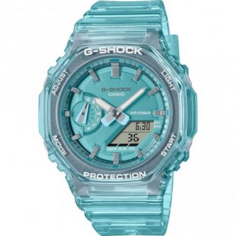 1 - Orologio Casio G-Shock donna trasparente azzurro GMA-S2100SK-2AER