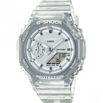 1 - Casio G-Shock women's watch transparent white GMA-S2100SK-7AER